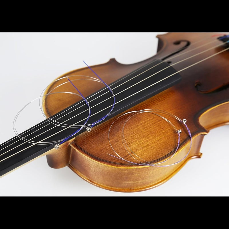 Danchet Violin Strings 4/4 E1. 2 pcs & A2. 2 pcs Beginners Level, Ball End, Stainless Steel and Nickel Chromium Wound 301… - Image 4